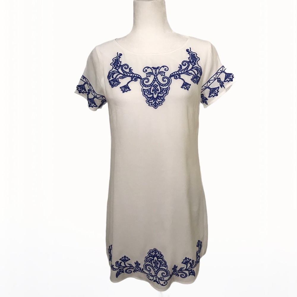 Lulu’s Embroidered Shift Women’s Mini Dress - XS - Picture 16 of 17